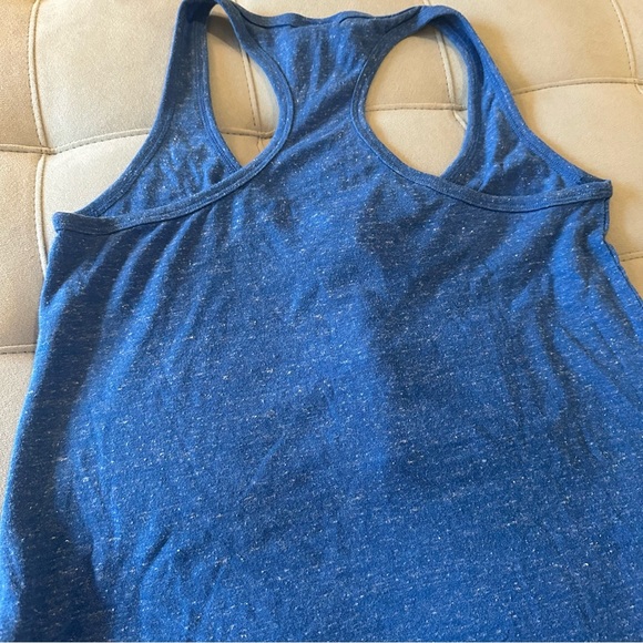 ✅ SOLD! Nike Royal Blue Swoosh Logo Cotton Half Button Racerback Tank - Picture 6 of 11
